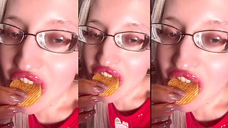 Asmr Chips Potato Eating Listen in Headphones
