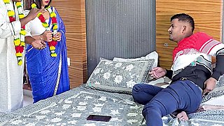 Indian Real Sex, Husband & Wife & stepSon, Threesome Hardcore Sex milf mom sex