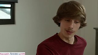 Sexy blonde Daisy LaVoy fucks her friend's brother with sweet payback