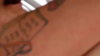 Tattooed asian getts her 1st black cock