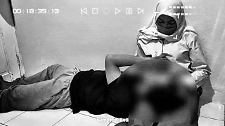 Malaysian High School Girl in Hijab Gives Handjob in Classroom - Amateur Teen with Big Tits