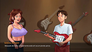 Naked best friend in the basement singing