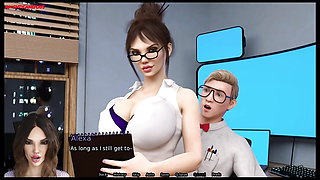 Sexbot - MILF Big Tits Dominates Horny Dude, A Very Sexy Huge Breasted Milf - Sexy Gameplay Moments