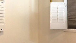 College girl gets stuck and caught by stepdad