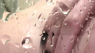 Amateur shower fucking