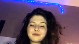Girl strips, plays, then sucks her man off. Nice s