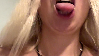 I'm a Dirty Little Blonde! I Play with My Pussy in the Bedroom and Moan Quietly so No One Can Hear How Much I Enjoy Myself!