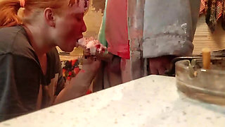 Cigarette His Dick and Sperm