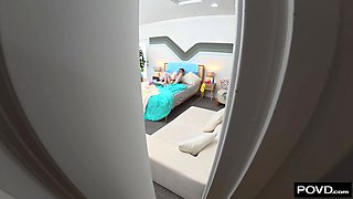 Cam Girl Lets Stepdad Use Her As His Fuck Doll