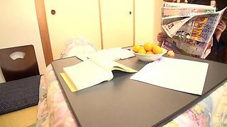 A new discovery that you can see as much of their underwear as you like while they're in the kotatsu!