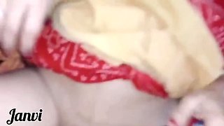 Janvibhabhii Indian Hot Girl Fucks Boyfriend Behind Husband - Full HD Hindi Sex