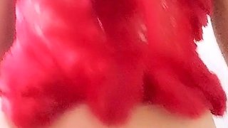 Chubby Brunette Big Boobs Dildo Masturbation