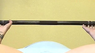 Booty Shorts, Thong, and Sports Bra Powerlifting Workout - Squat, Bench, Sumo Weightlifting