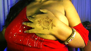 Pregnant Lady Playing with Boobs.