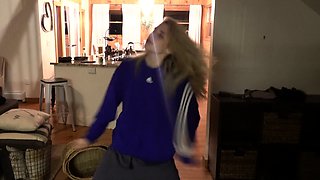 Cute amateur teen reality gangbang