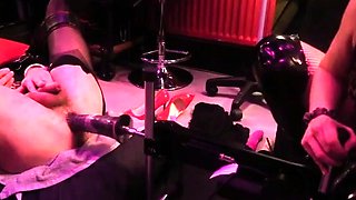 MISTRESS TIRZA - fucking machine and anal dildo fucking