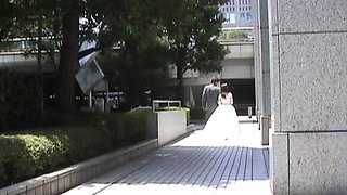 Pissing japanese bride screwed