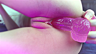 Pussy masturbation with dildo - WET PUSSY