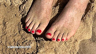 Foot Worship on the Beach. Summer Holiday in South Africa Part 2