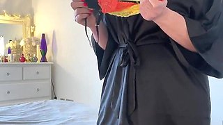 Stepmom Catches You Jerking with Her Thongs JOI Thong Fetish