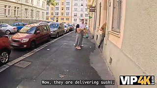 Vip4k. asian chick jerk with her huge Natural Tits for money