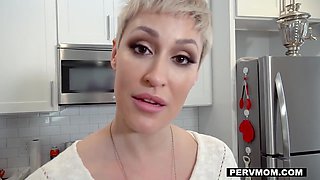 Ryan Keely - Short-haired Busty Milf Wanks Off Stepson