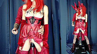 Halloween Costume Video Part 3 - Impaled by a Fucking Machine