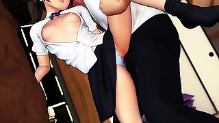 Niece And Uncle And Takashi - Horny 3D anime sex clips