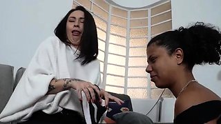 Licking Girls Feet - NIKA - You'll be my black toy for fun