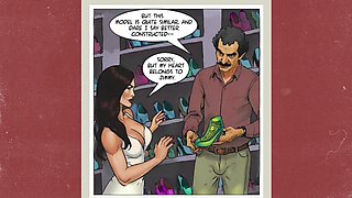 Married Brunette Housewife Was Fucked by a Shoe Salesman Right in the Store. Comic