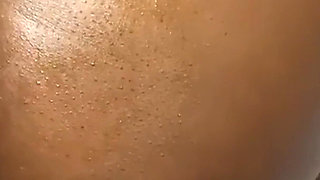 Stimulating My Clit Fucking My Pussy with Monster Dildo Creaming Wet Orgasms
