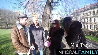 Easter Egg Hunt Ends With Katy Rose's Tits Bouncing!