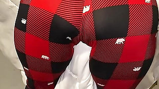 Melove Sexy Butt In Tight Red & Black Pants