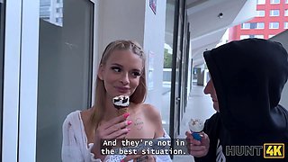 Hunt4k. blonde hotty used her big natural breasts to get back on her boyfriend