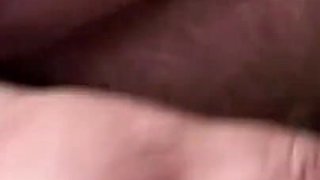 Chubby old woman uses toilet brush to masturbate