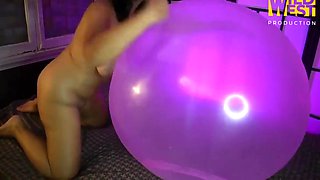 Ride Pop And Squirt On Big Wubble Ball