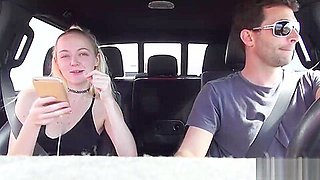 SEX IN A CAR WITH HORNY BLONDE teen 18+ IRIS ROSE MAKES HER CUM MULTIPLE TIMES