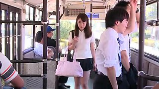 Beautiful Asian Teen Fucked On The Bus