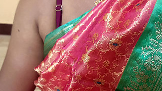 Saree wear house wife