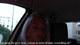 Glory hole blowjob busty amateur blonde fucking