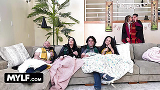 Millie's Harry Potter Party Turns into a Creampie Blowjob Adventure