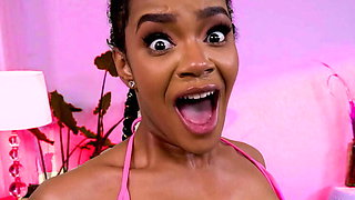 Asteria Diamond screaming loud in hardcore ebony sex - black porn