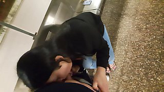 Public Outdoor Train Station Fuck with a Stranger