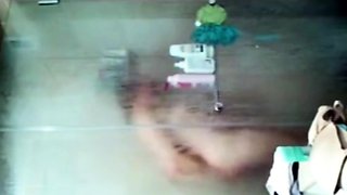 Spying on Sensual stepmom in shower