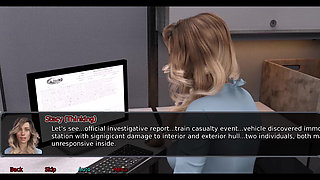 The office wife #8 - stacey played with herself in the shower.