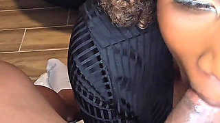 Super Bowl Suck-off - Lyric Sky Drains Dreads Way’s BBC at Halftime