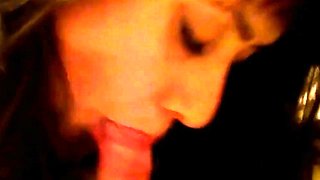 Russian MILF Gives Homemade Blowjob