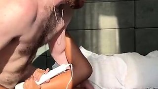 Deep pussy drilling for oiled up vixen with perky tits