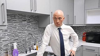 Little corporate moment turns into a hardcore fuck