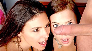 Sweet Danica Dillon and Ashli Orion - doggystyle scene - Brazzers Exxtra